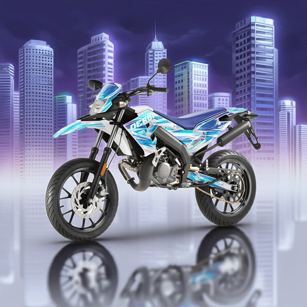 Kit déco moto 50cc - Compatible avec Derbi Senda - kitdeco.fr