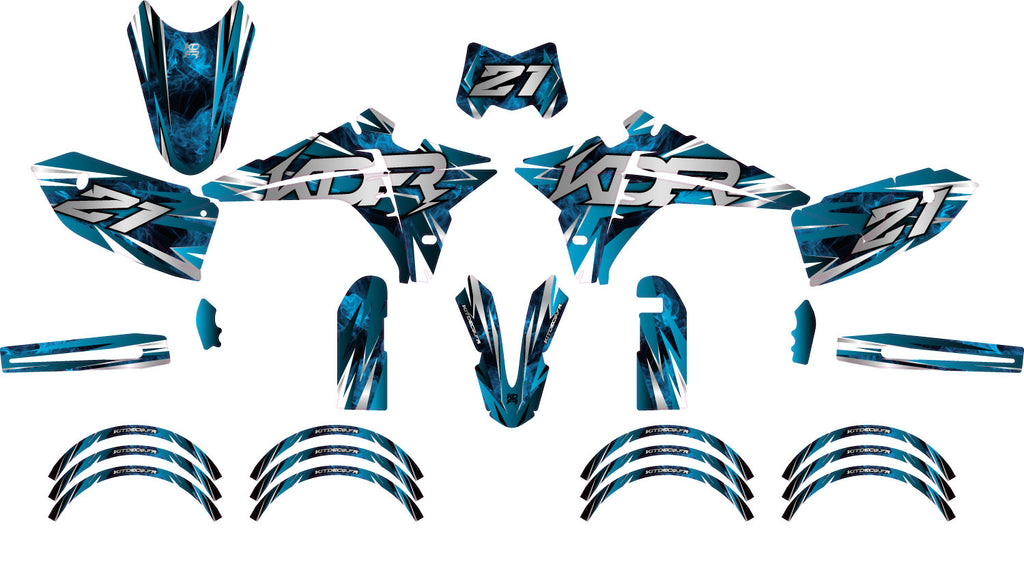Kit déco moto 50cc Smokez - Compatible avec Fantic