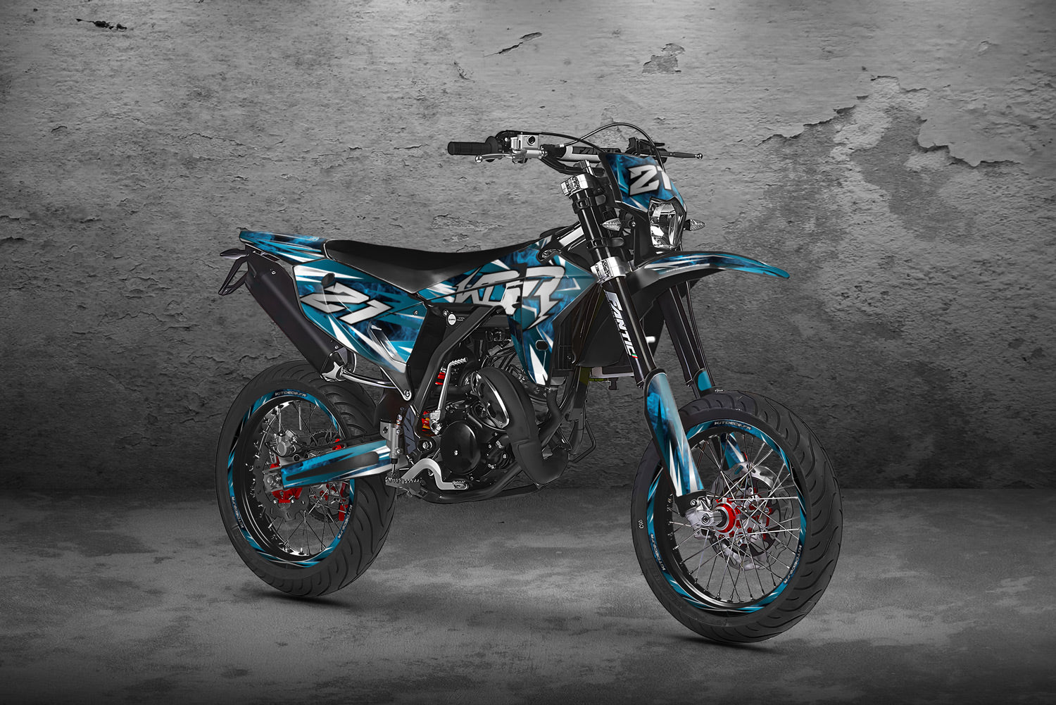 Kit déco moto 50cc Smokez - Compatible avec Fantic