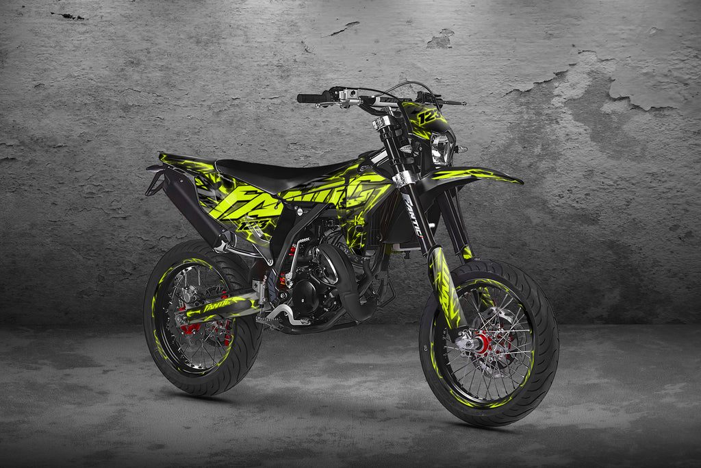 Kit déco moto 50cc Yellowstar - Compatible avec Fantic