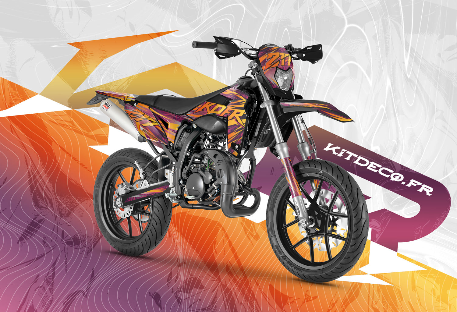Kit déco moto 50cc Fantasy - Compatible avec Sherco