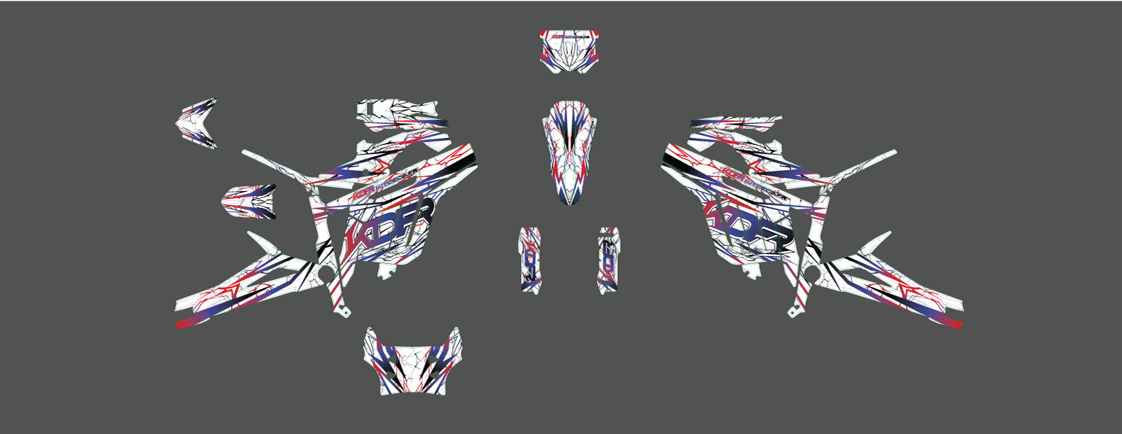 Kit déco motocross électrique Fragger - Compatible avec Talaria Sting