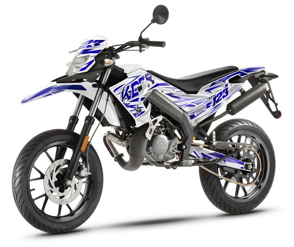 Kit déco moto 50cc Blueliner - Compatible avec Derbi Senda 2018-2025
