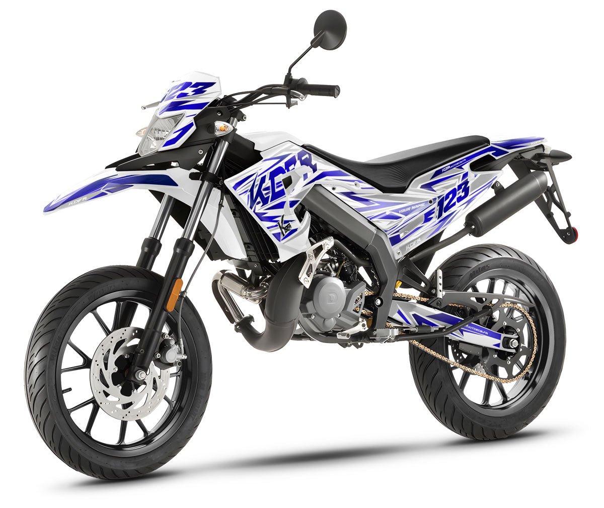Kit déco moto 50cc Blueliner - Compatible avec Derbi Senda 2018-2025