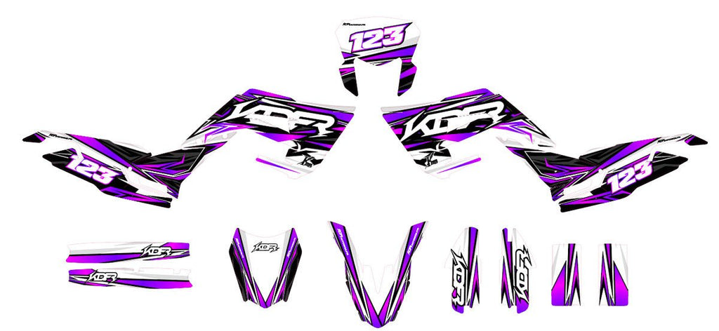 Kit déco moto 50cc Karmen - Compatible avec Derbi Senda 2018-2025