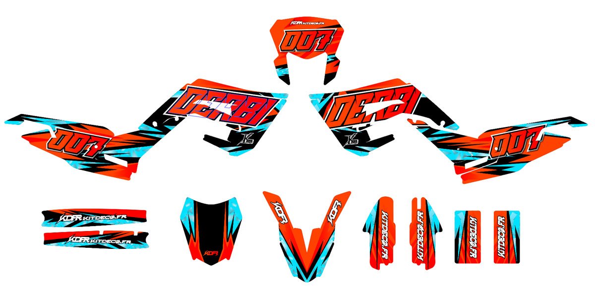 Kit déco moto 50cc Mester - Compatible avec Derbi Senda 2018-2025