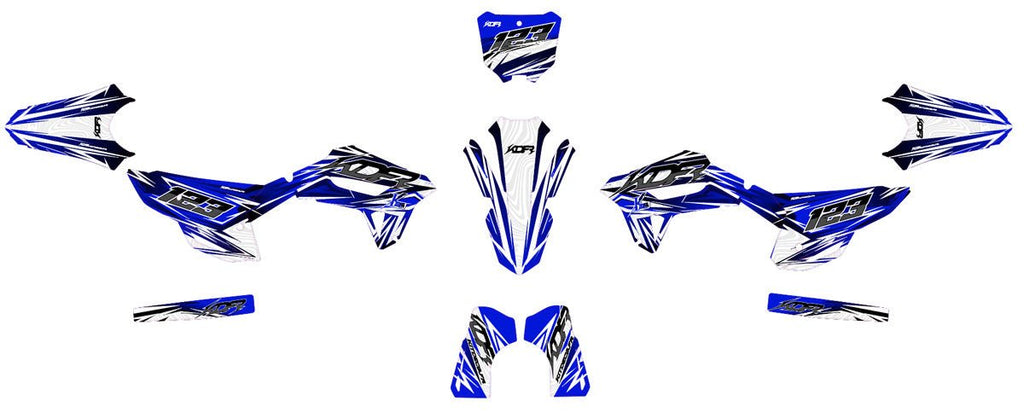 Kit déco moto Supermotard Aksary – Personnalisable et adaptable à toutes les marques