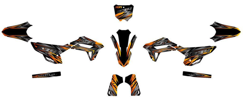 Kit déco moto Supermotard Sphinx – Personnalisable et adaptable à toutes les marques